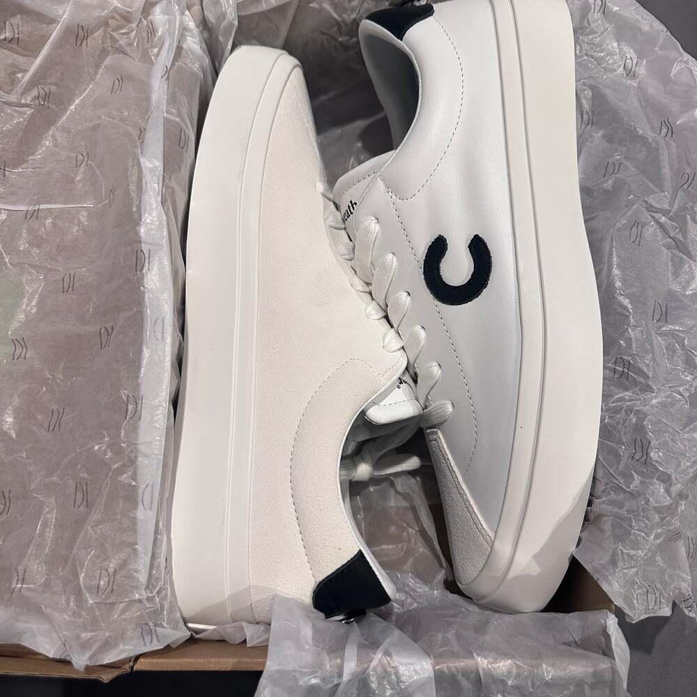 Clearweather Continental White Leather Sneakers size 13